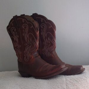 Ariat Brown Cowboy Boots Square Toe 9.5